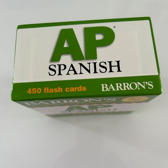 Barron's test prep AP Spanish flash cards. New - Picture 3 of 4